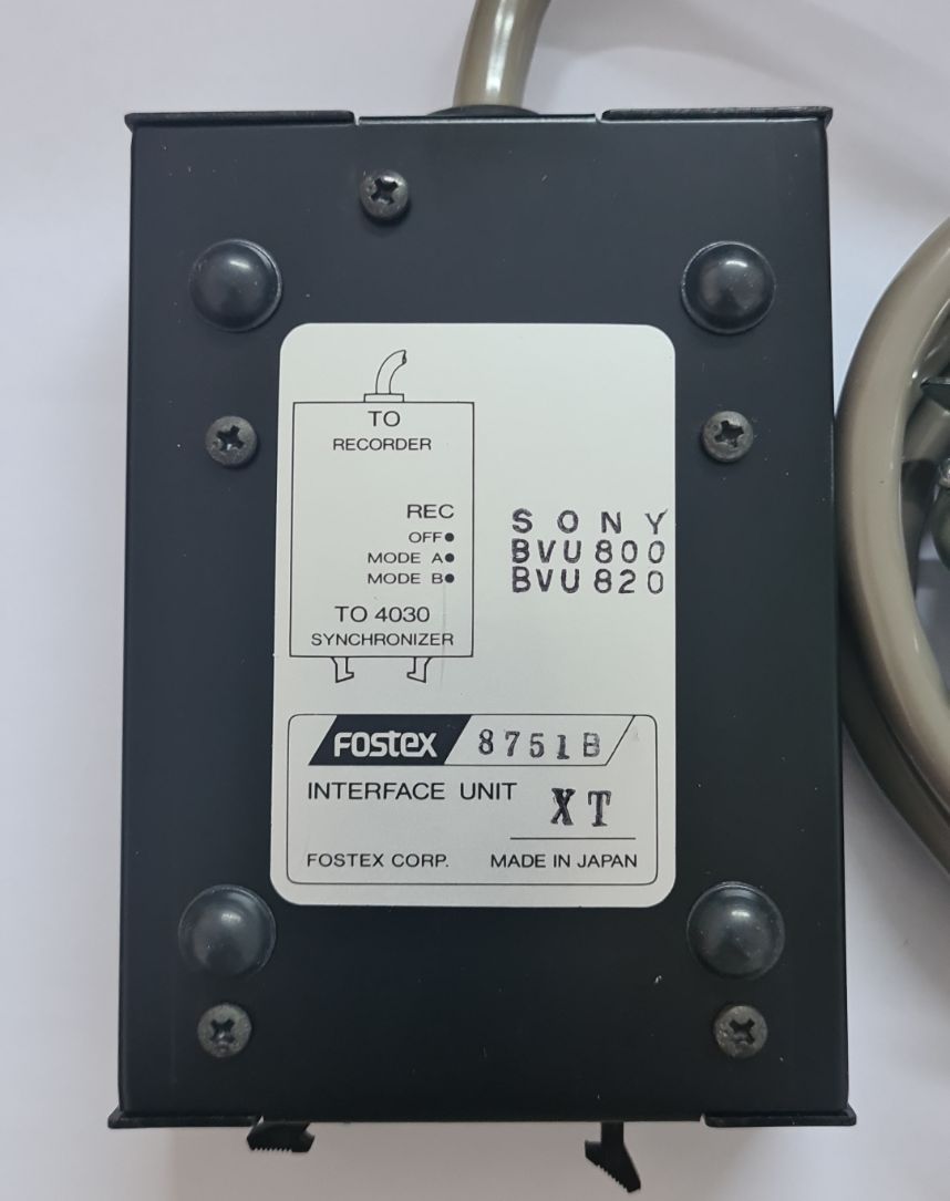 Fostex 8751B sync module for Sony BVU-800 BVU-820