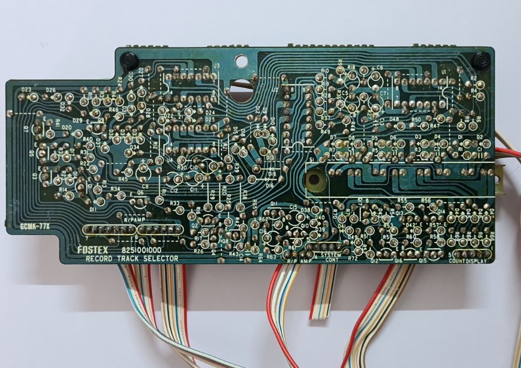 FOSTEX 250 RECORD TRACK SELECTOR 8251001000 PCB