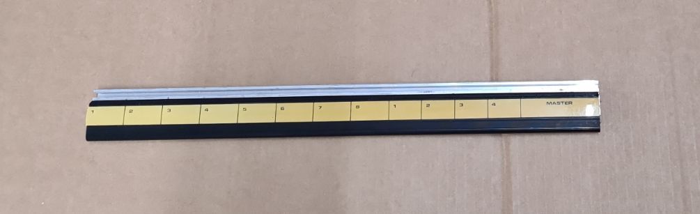 Soundcraft series 200 top name bar and bottom scribble bar and blank approx 44 cm