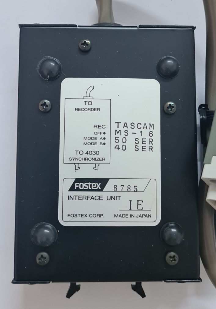 Fostex 8785 sync module for MS-16 and 40 and 50 series