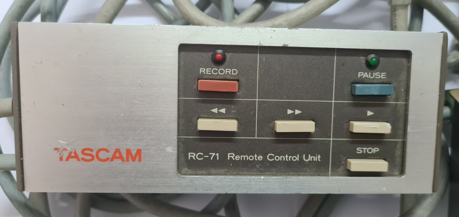 Tascam RC-71 MODIFIED !! REMOTE with foot switch long lead and