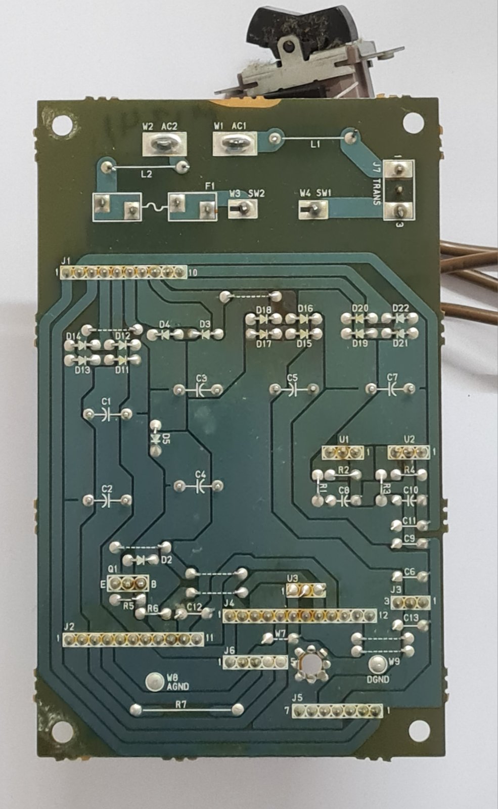 FOSTEX DMT-8VL  PCB 8251953-202 POWER SUPPLY PCB AND SWITCH