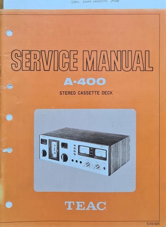 TEAC A-400 SERVICE MANUAL