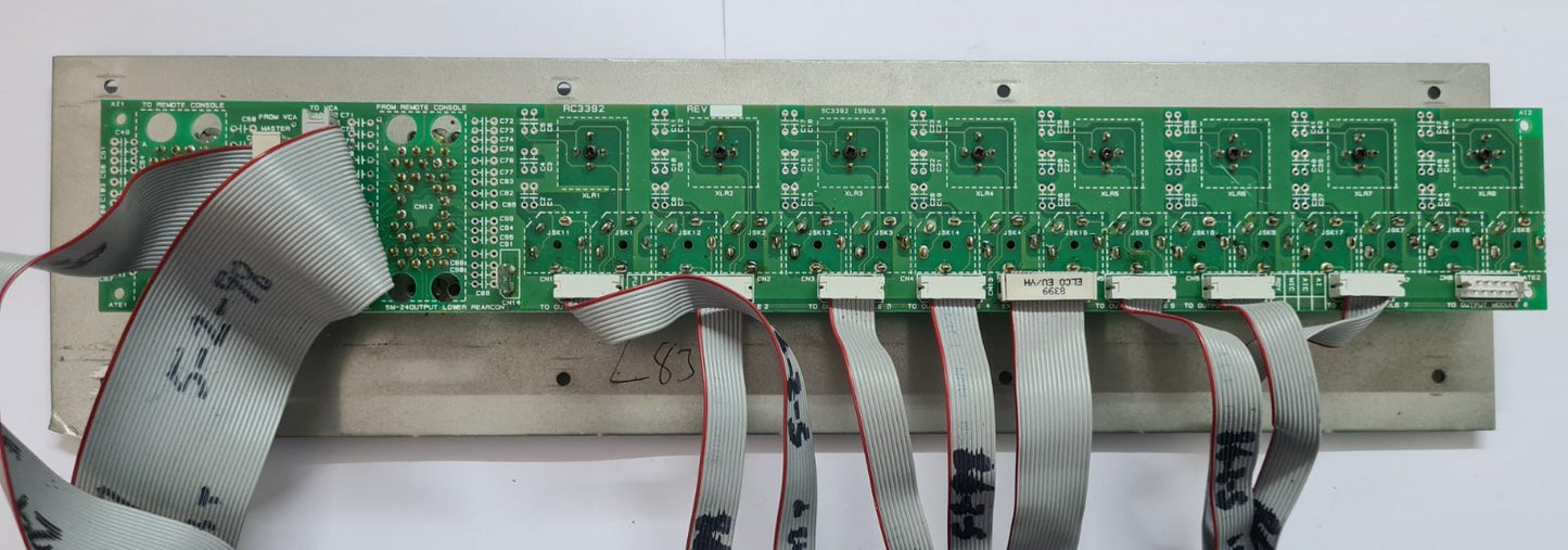 Soundcraft SM-24 OUTPUT LOWER REARCON PCB RC3392