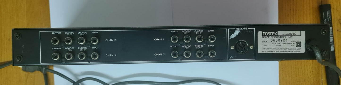 Fostex 3040 4 channel Dolby C noise reduction unit