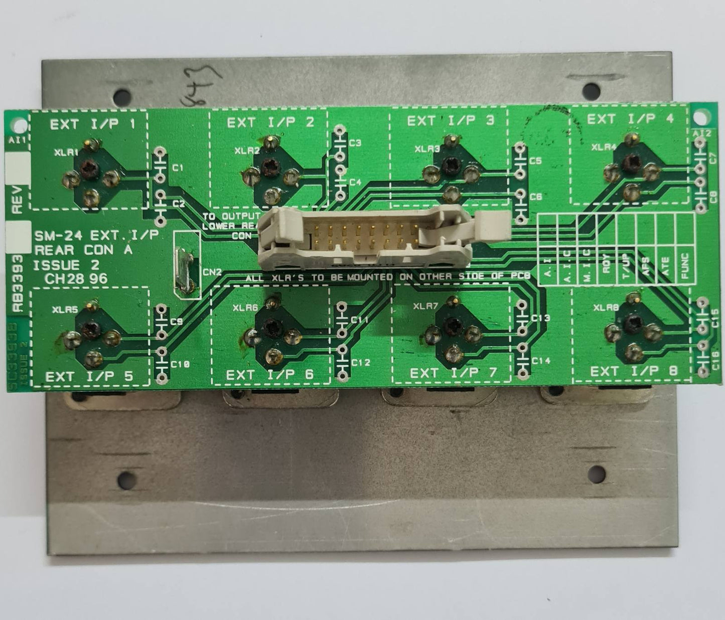 Soundcraft SM-24 EXT I/P PCB SC3393B ISS 2