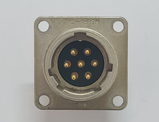 Teac 85-16 Hirose HRS style 16 ROUND 7 PIN MALE PANEL CONNECTOR TRC16R7M