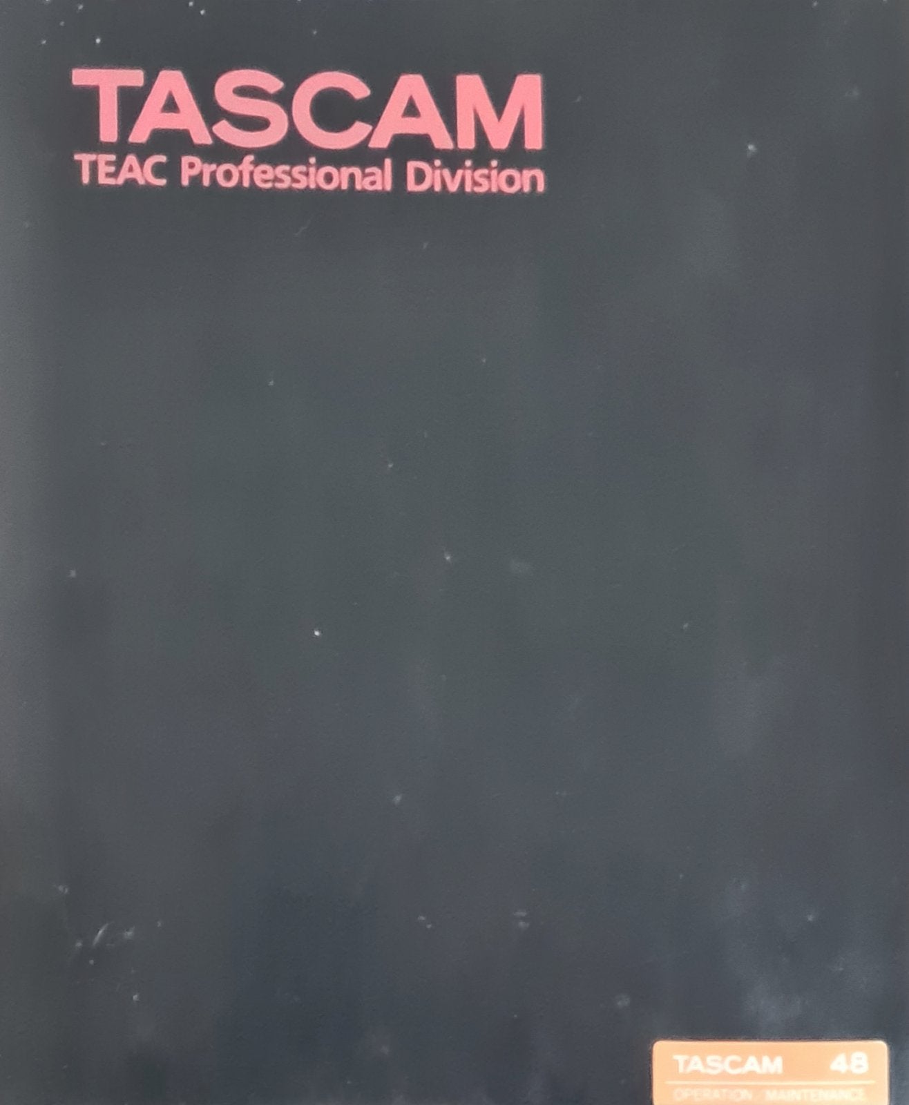 Tascam 48 service manual