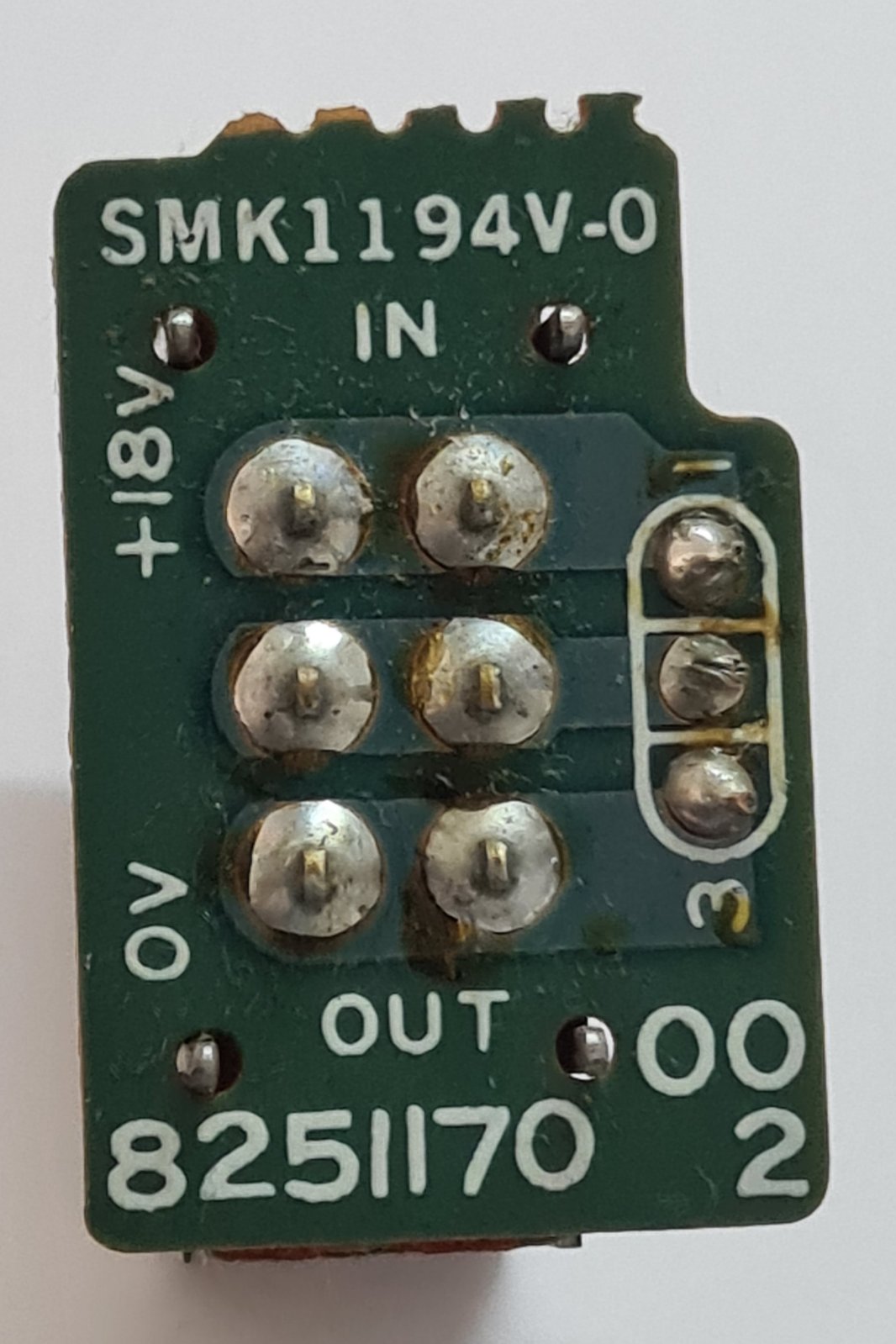 Fostex model 80 switch pcb 8251170 002