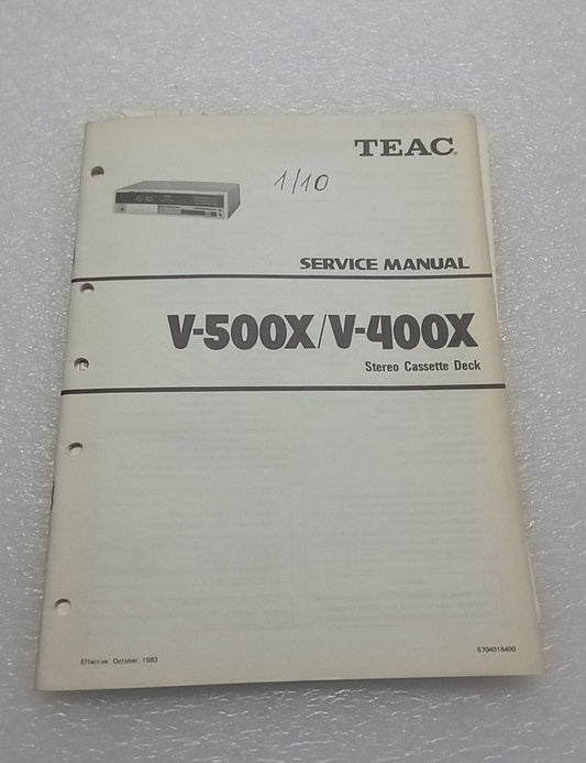 Teac V-400X V-500X SERVICE MANUAL