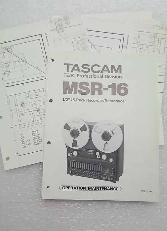 TASCAM MSR-16 SERVICE MANUAL