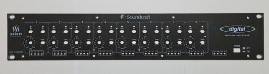 Soundcraft spirit digital mic line interface FRONT PANEL