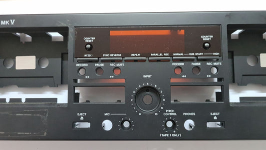 TASCAM 202MK5 CLEAN PLASTIC FRONT PANEL