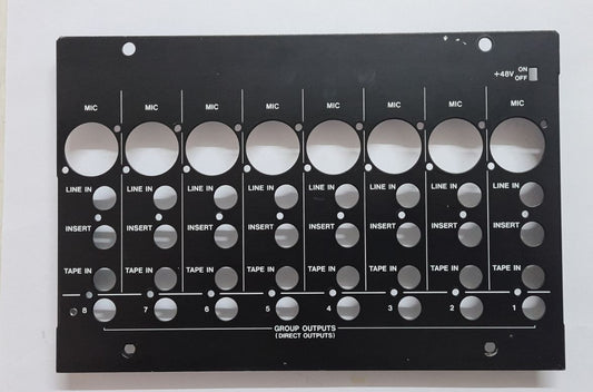 Tascam M2600 rear input channel panel