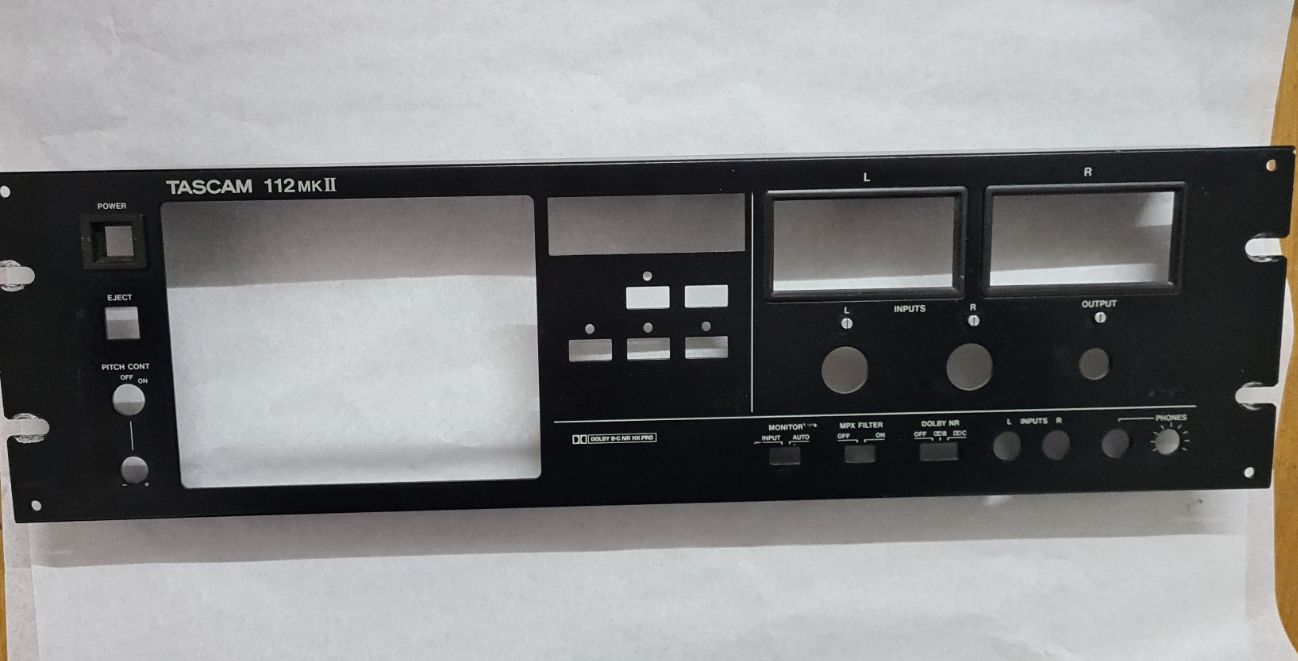 Tascam 112MK2 front panel please read
