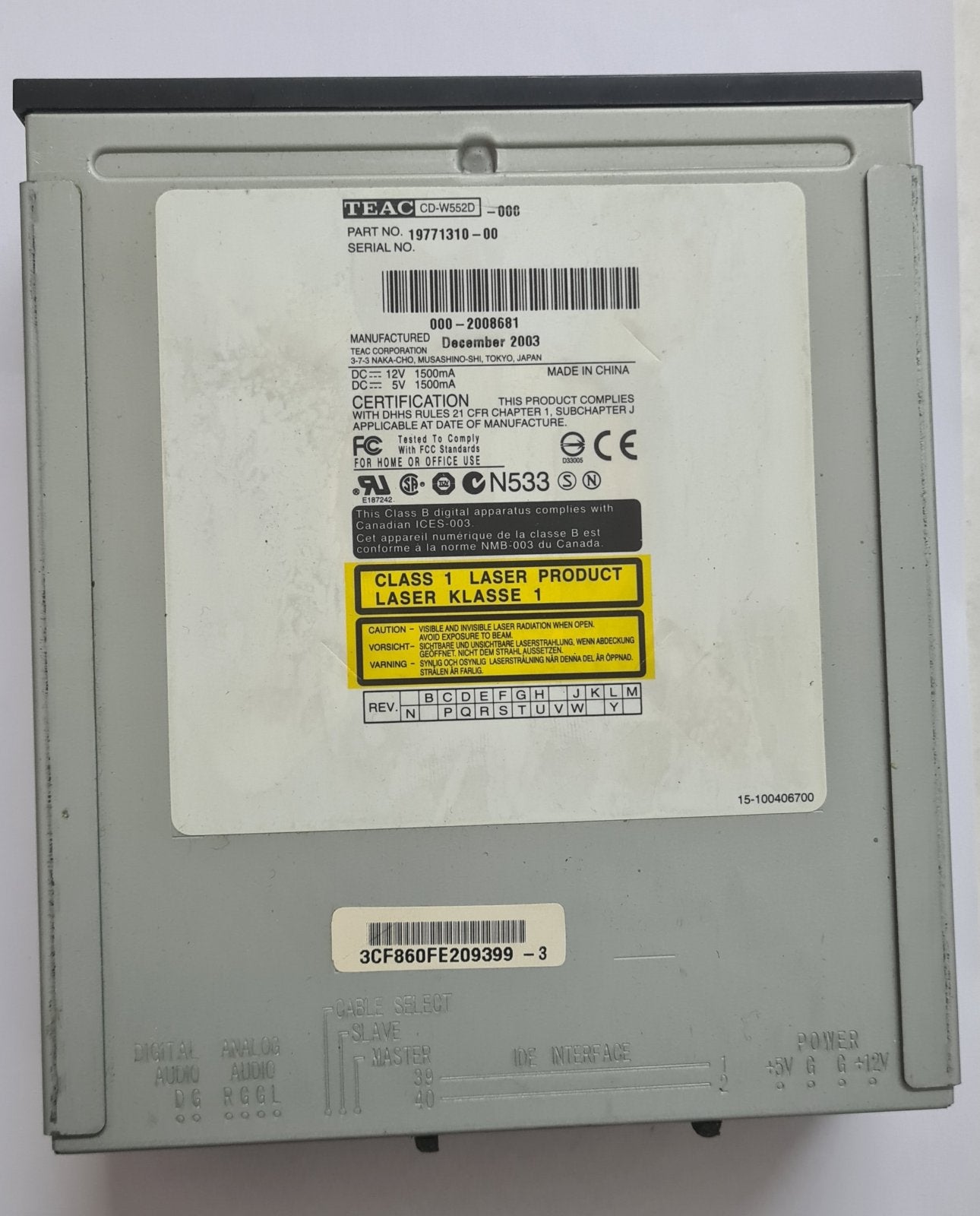 Tascam 2488 cd drive