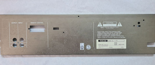 TASCAM 112R REAR METAL PANEL