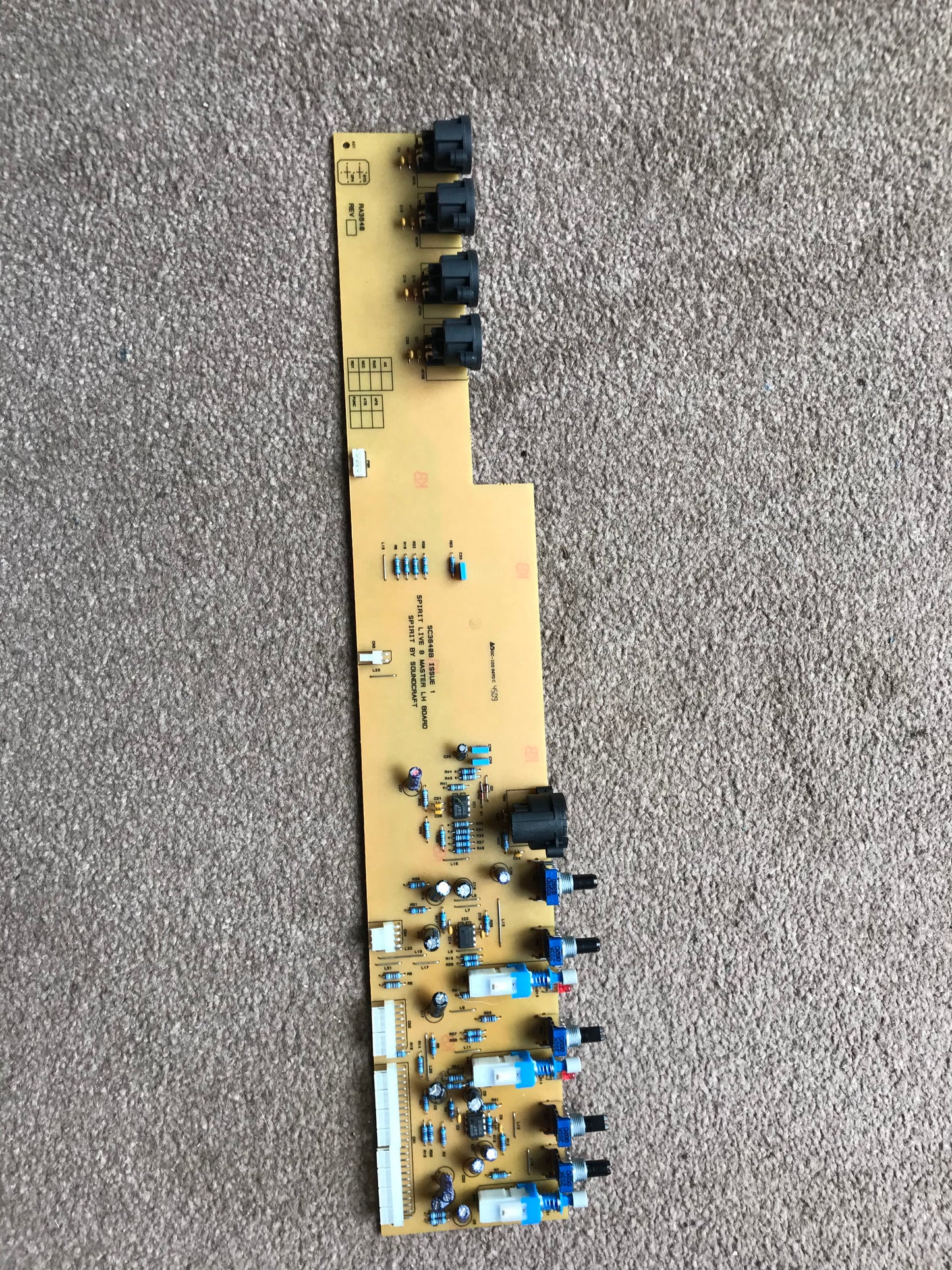 Soundcraft Spirit Live 8 Master LH board SC3640B Issue 1