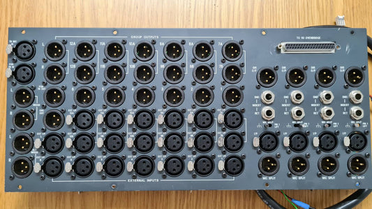 Soundcraft SM-20 main rear connector panel group outs and ins