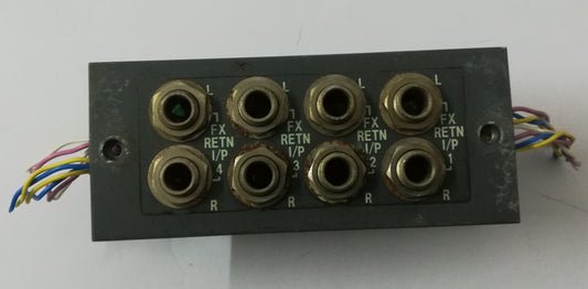 Soundcraft K3 SC3481b iss 1 Fx return and 8 jack sockets