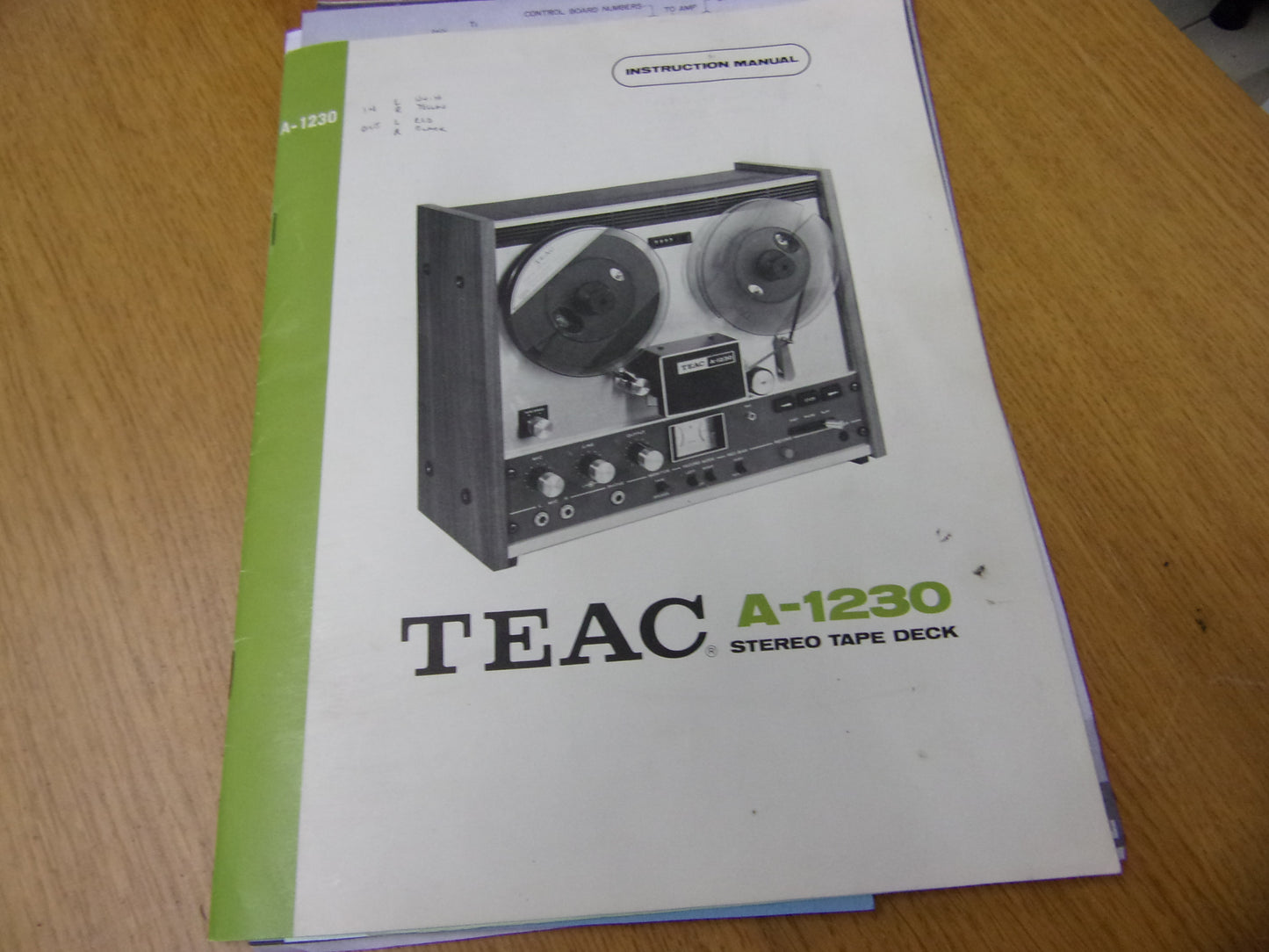Teac A-1230 Instruction owners manual
