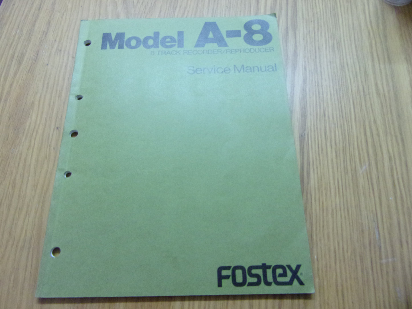 FOSTEX A-8 SERVICE MANUAL