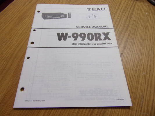 TEAC W-990RX SERVICE MANUAL